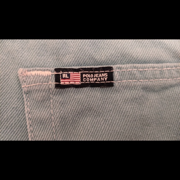 VINTAGE Ralph Lauren 5 Pocket Jean Skirt! - Picture 4 of 7